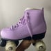 Purple roller skates
