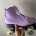 Purple roller skates
