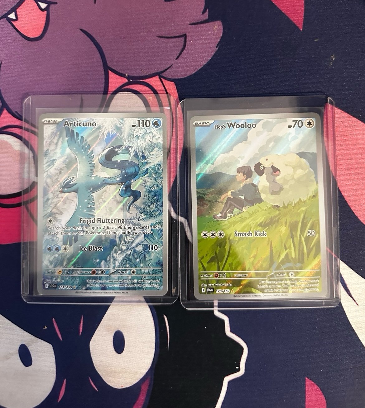 Pokémon Journey Together Articuno and Hop’s Wooloo illustration rare bundle