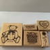 Vintage Handmade Stamps w/ case