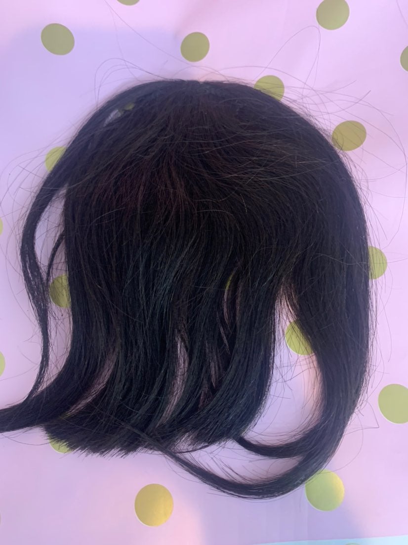 100% human hair topper / bang piece