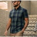 Taylor Stitch Short Sleeve button-down shirt men’s XS The Jack In Green Madras