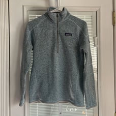 Patagonia Women's Better Sweater 1/4-Zip Sz Small Hawthorne Blue Style 25618