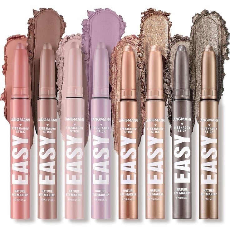 Eyeshadow sticks 8 pieces long wear 24 hours highly pigmented New!
