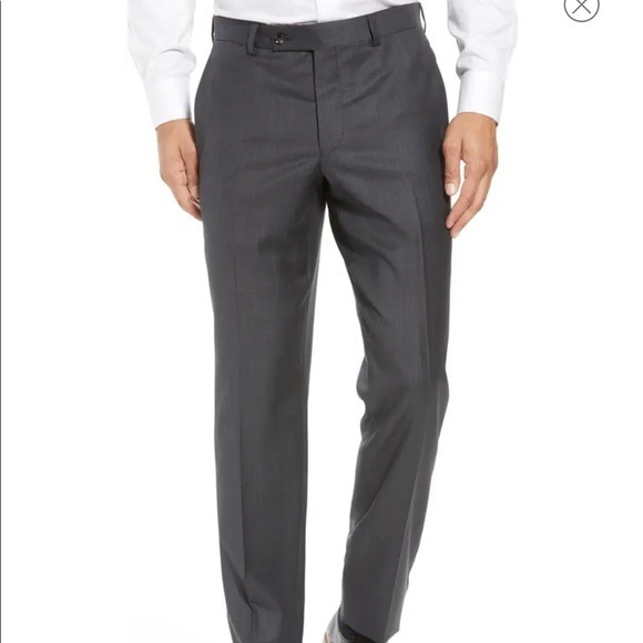 Ted Baker London Jefferson Flat Front Wool Dress Pants SZ 33