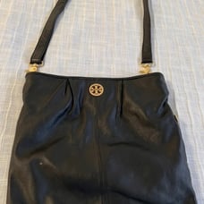 Tory Burch Tote Black Leather Shoulder / Crossbody Bag Handbag
