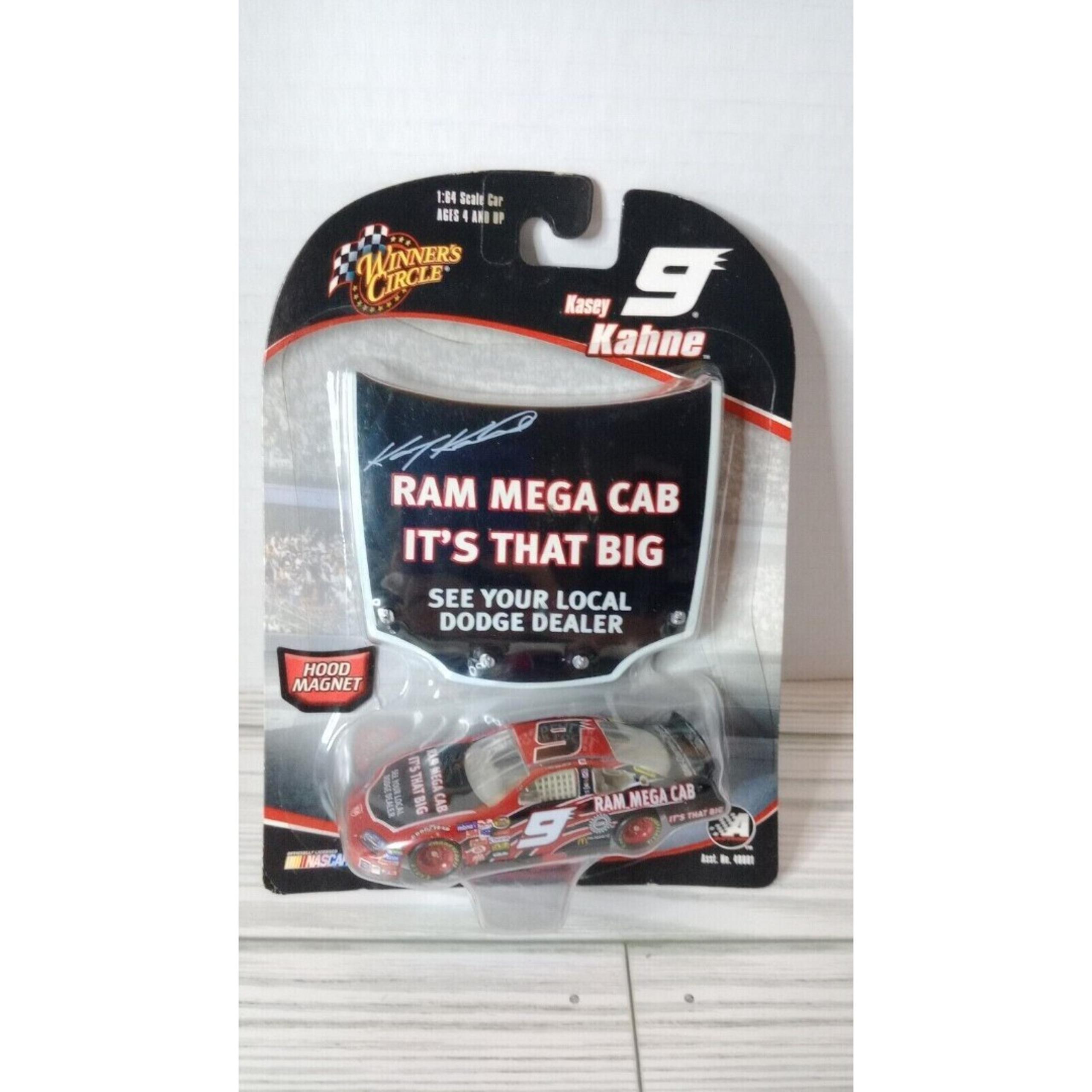 Winners Circle Kasey Kahne #9 Ram Mega Cab with Hood Magnet Stock Car 1/64 Scale