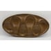 Vintage MCM Teak Wood Carved 6 Pocket Tray Serving Dish Thailand Large 18”x9.25”