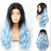 Realitystar blue ombre lace front wig