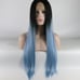 Realitystar blue ombre lace front wig