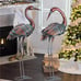 Crane Garden Statues Outdoor Metal Heron Yard Art Bird Sculpture