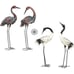 Crane Garden Statues Outdoor Metal Heron Yard Art Bird Sculpture