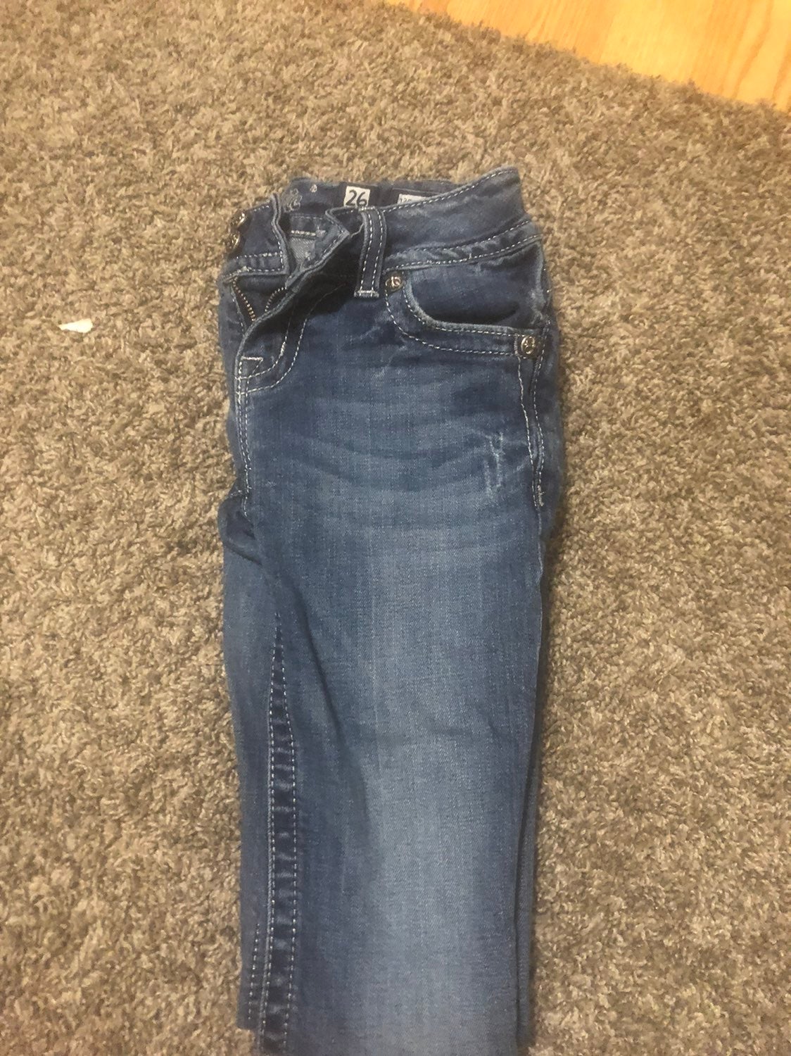 2 pairs of Miss me jeans size 26