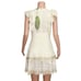FARM RIO Eyelet Beaded Mini Dress, Off White, XS