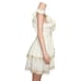 FARM RIO Eyelet Beaded Mini Dress, Off White, XS