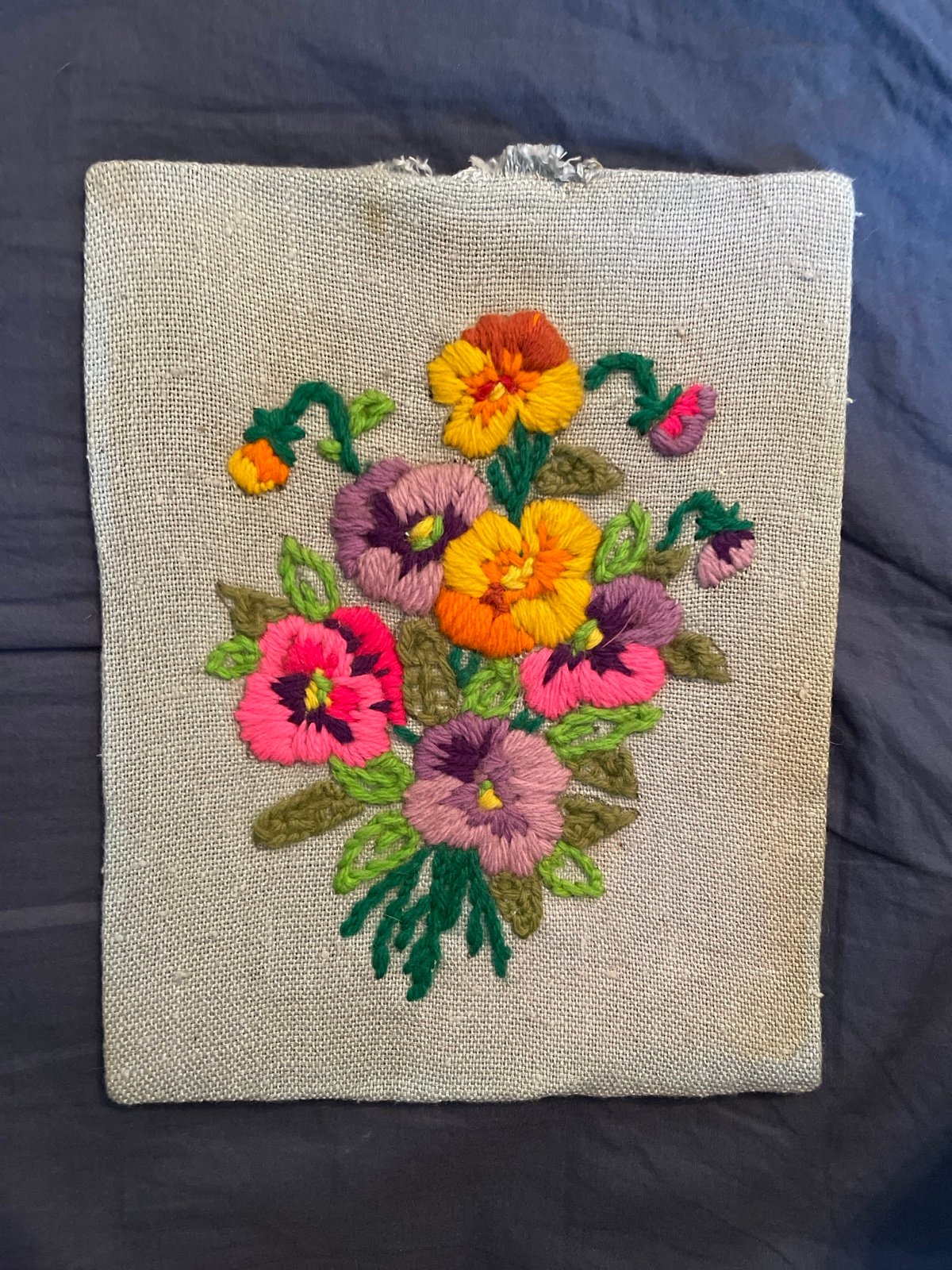 Floral Crewel