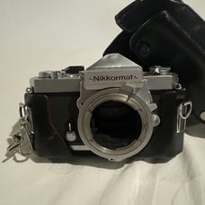 Nikon Nikkormat Camera Body + Leather Nikkormat Carrying Case