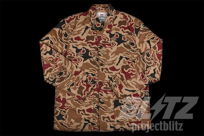 SS13 SUPREME UTILITY JACKET RED CAMO L