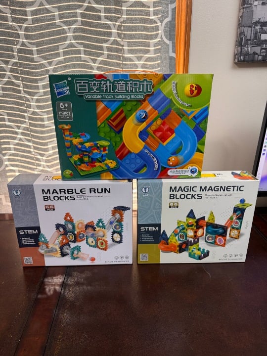 3 x building blocks kit toy 3D Magnet Tiles (35 For All)