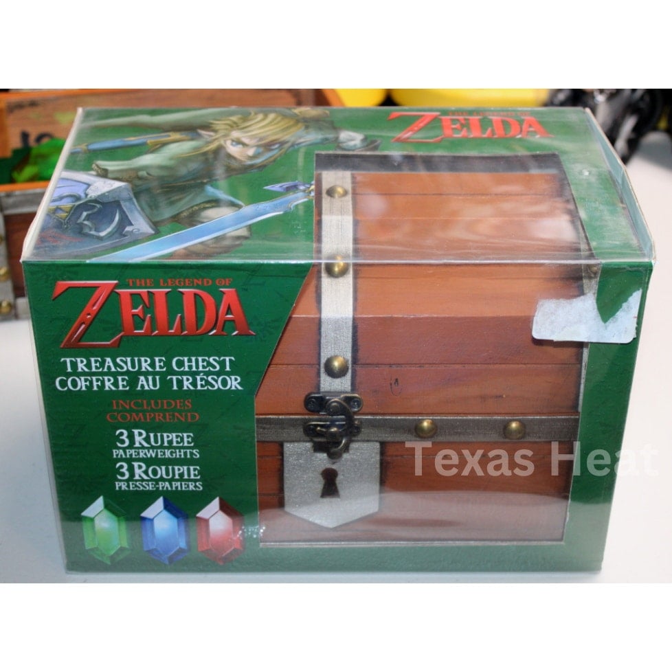 The Legend of Zelda Wooden Chest treasure 3 Rupees w/ sound New *Read*