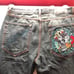 Custom Denim Ed hardy jeans 36x34 embroidered