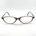 Cote D’Azur Miranda Oval Horn Full Eyeglass Frames Metal Plastic Brown 51-16-135
