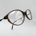 Cote D’Azur Miranda Oval Horn Full Eyeglass Frames Metal Plastic Brown 51-16-135
