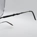 Cote D’Azur Miranda Oval Horn Full Eyeglass Frames Metal Plastic Brown 51-16-135