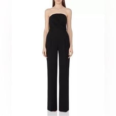 Reiss Kristina Bustier Black Jumpsuit Size 4
