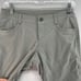 Kuhl Capri Pants Women's Sz 2 Gray Straight Cut Ruched Low-Rise Drawstring