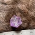 Beautiful rainbow amethyst polyhedron