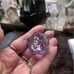 Beautiful rainbow amethyst polyhedron