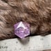 Beautiful rainbow amethyst polyhedron