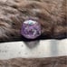 Beautiful rainbow amethyst polyhedron