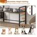 Lomivra Elevated Dog Bowls, Stand with Dog Toy Bin Basket Dog Food and Water