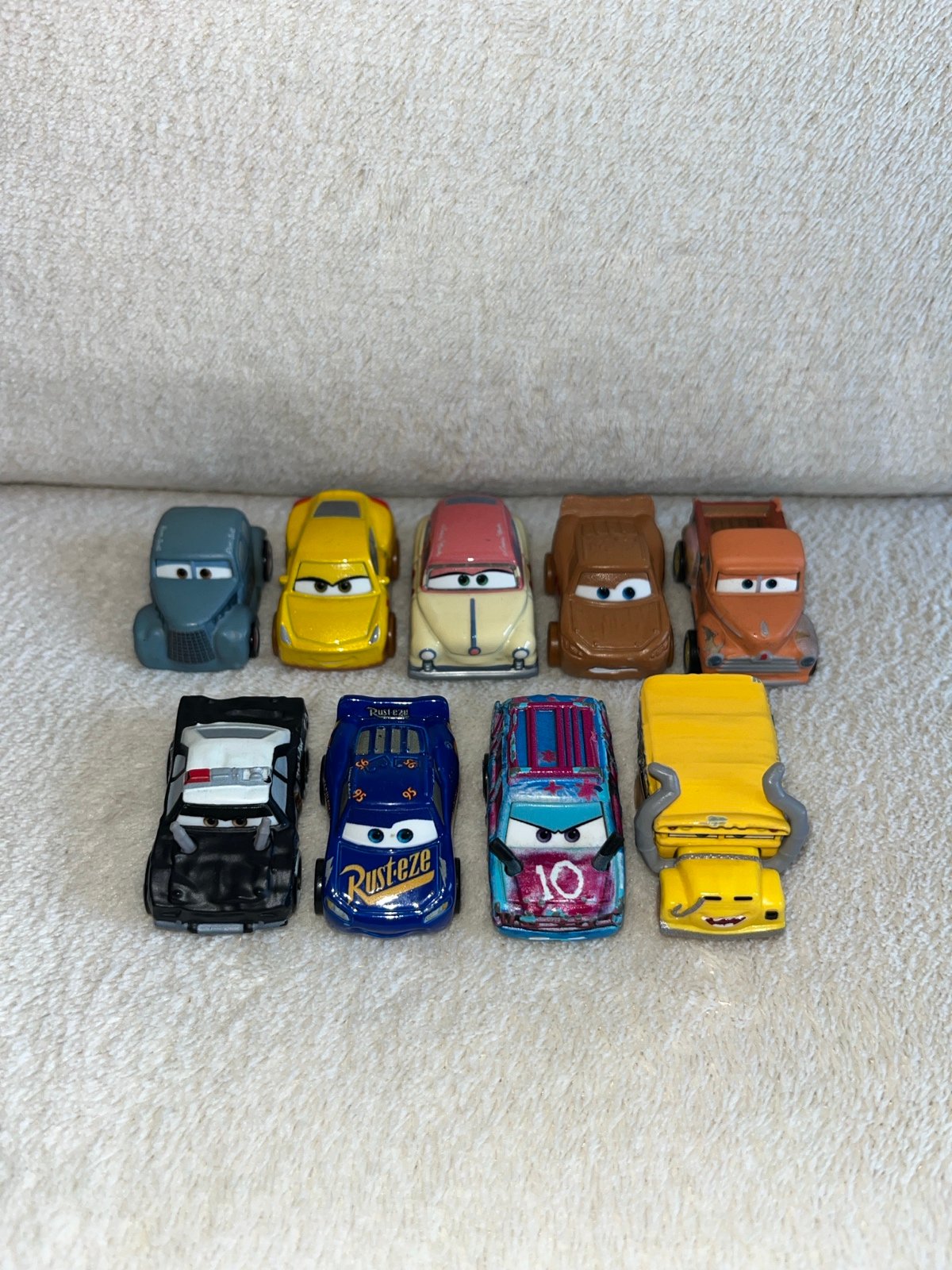 Disney Pixar Cars Mini Racers Lot of 9