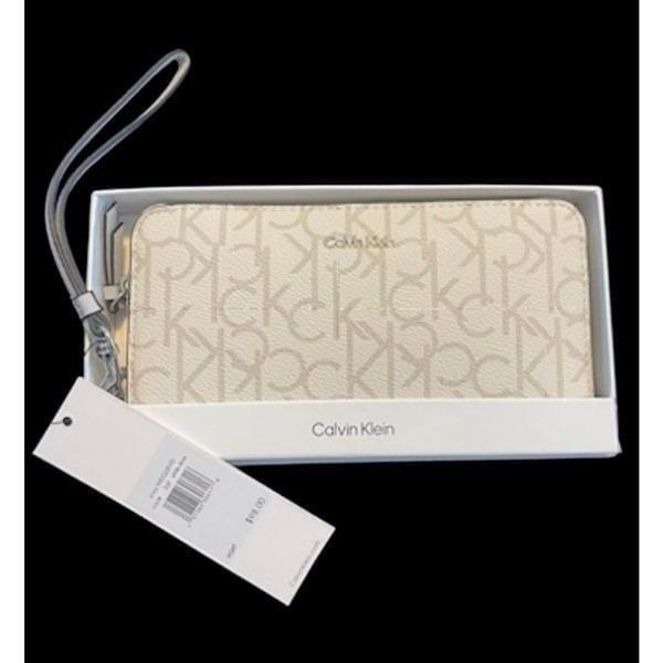NWT in Gift Box - Calvin Klein CK White Dove Wallet - Retail 98