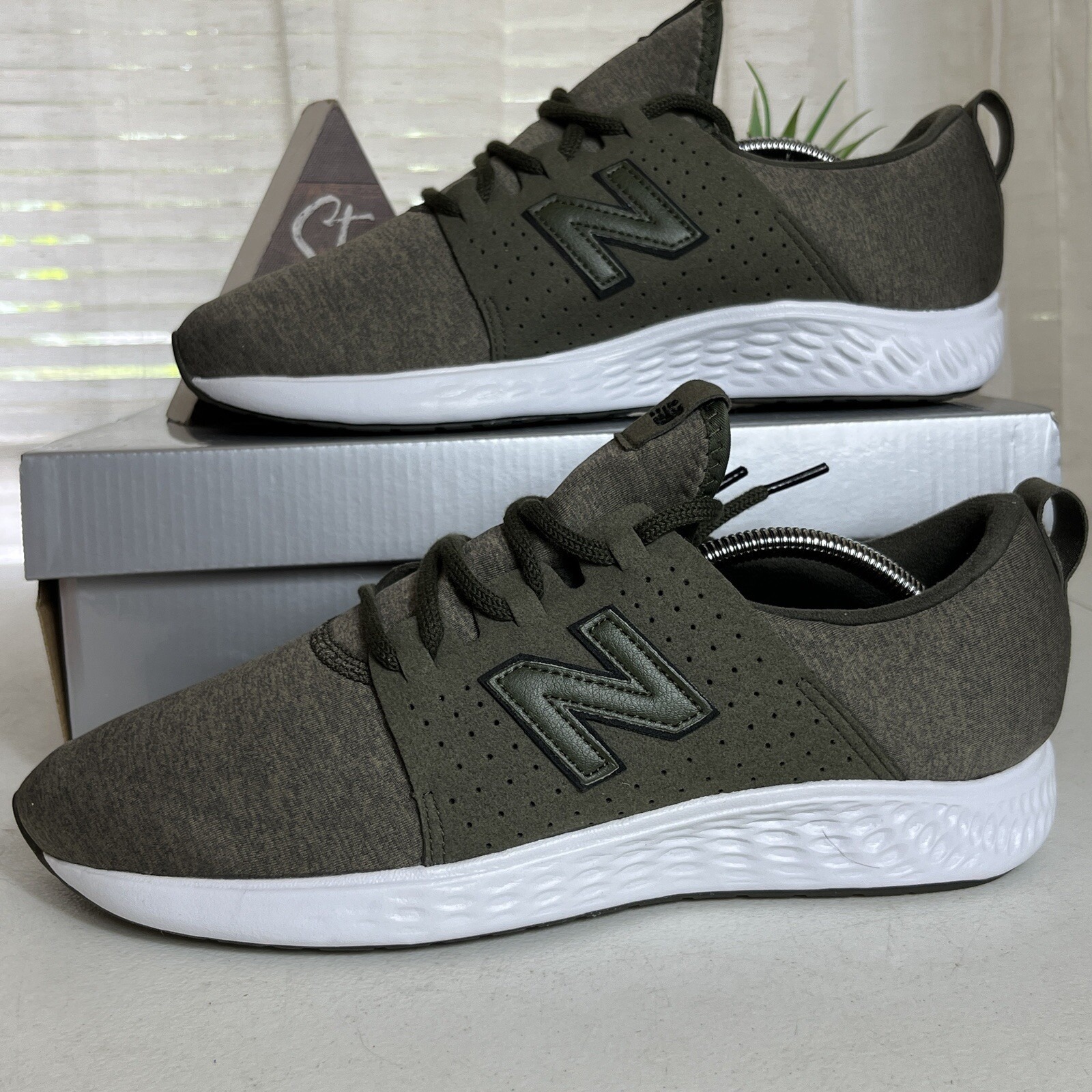 New Balance Mens Size 9.5 (4E) Wide Fresh Foam Sport V1 Athletic Shoes Green New