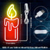 New Christmas Candle Neon Sign LED Light for Bedroom, Home, Bar & Party Decor