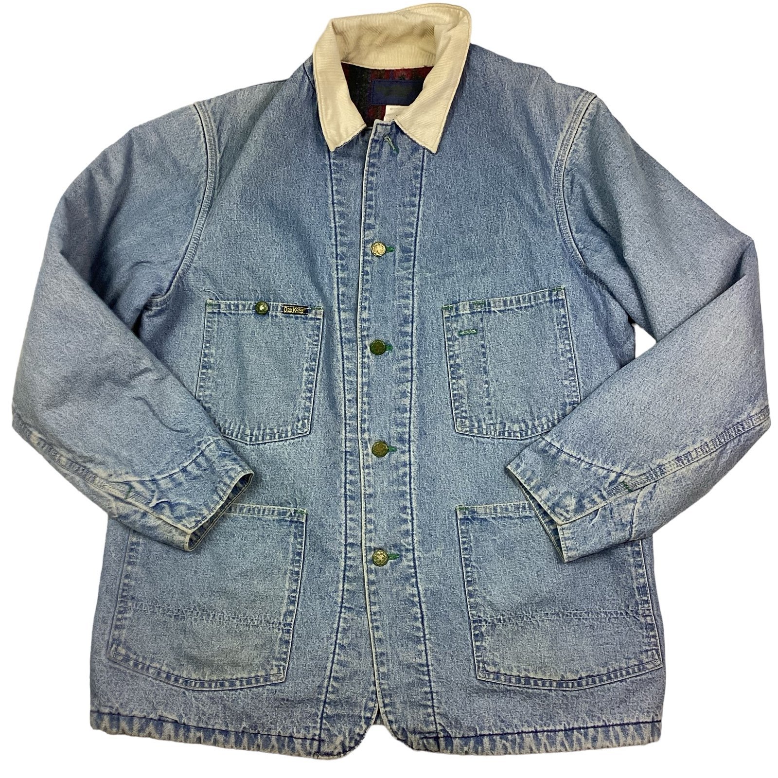 Vintage Oshkosh blanket lined denim chore coat