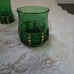 Antique Victorian EAPG Emerald Glass Set. Croesus. 5pc Set. 1898