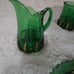 Antique Victorian EAPG Emerald Glass Set. Croesus. 5pc Set. 1898