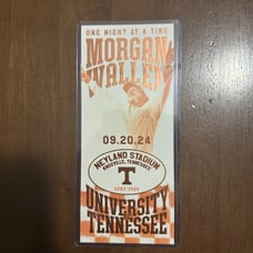 Morgan Wallen Commemorative Neyland Ticket 283/2,500