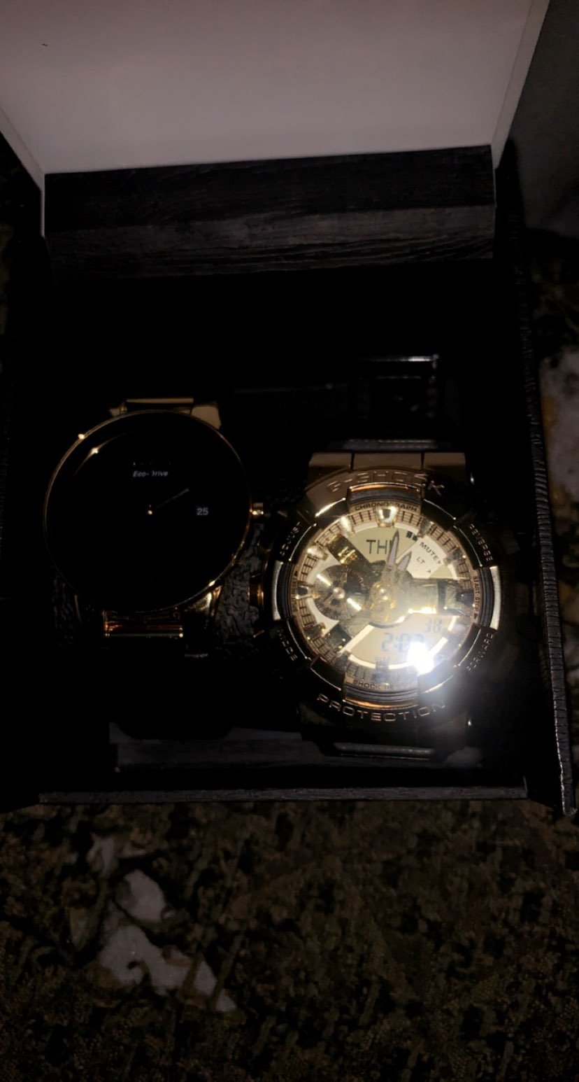Both are for sale . The gshock alone runs for 240..