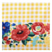 Pioneer Woman Delaney Gingham Floral Kitchen Towels Yellow Check 2-Piece NEW