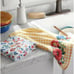 Pioneer Woman Delaney Gingham Floral Kitchen Towels Yellow Check 2-Piece NEW