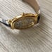 Vintage Prestige by Waltham Plaid Band Quartz Golden Watch