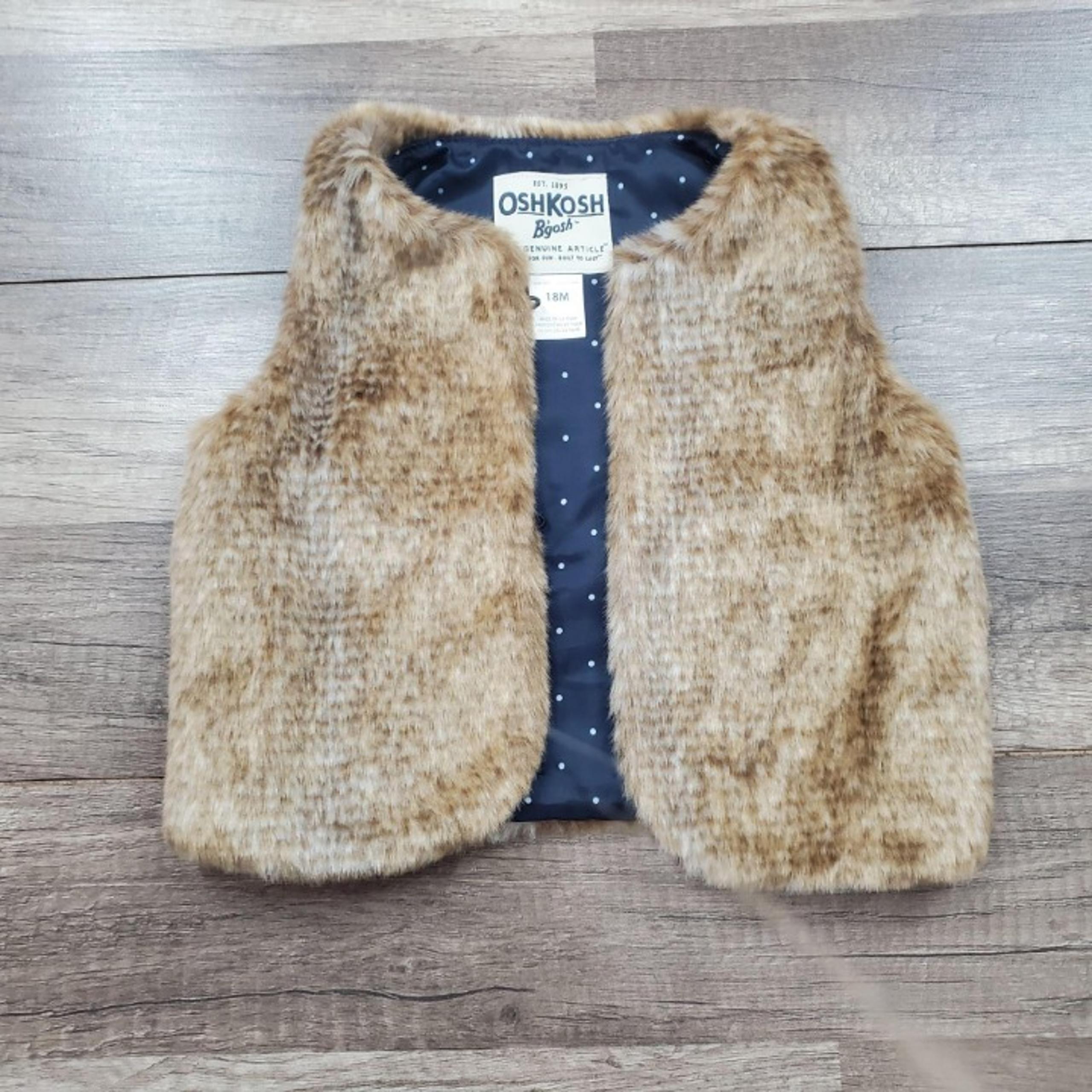 OshKosh B'gosh baby girl faux fur vest