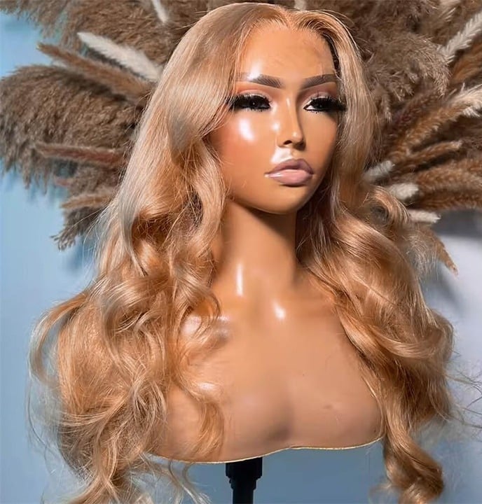 human hair lace front wig