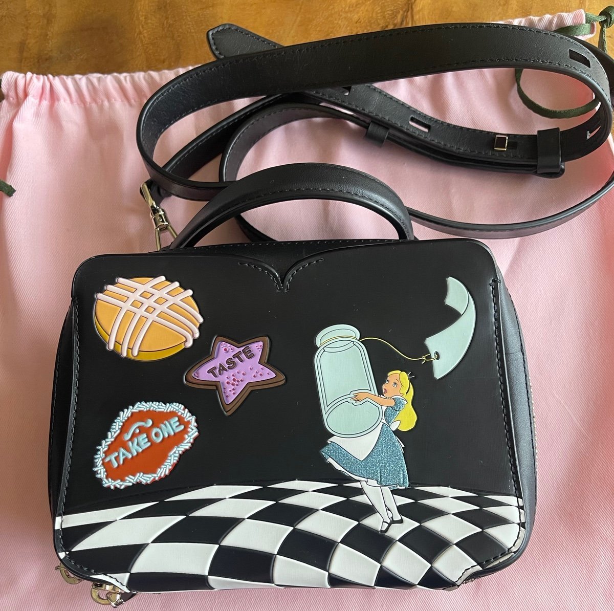 DISNEY X KATE SPADE ALICE IN WONDERLAND VANITY CROSSBODY BAG